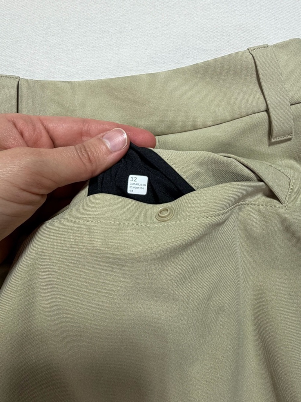 Lululemon ABC Classic-Fit Trouser Wrapstreme Pant 32 Khaki Tan Chino Casual - Picture 4 of 8